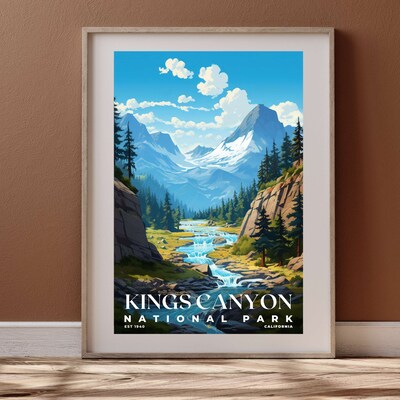 Kings Canyon National Park Poster, Travel Art, Office Poster, Home Decor | S7 - image4